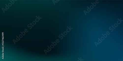 Abstract elegant dark blue to light blue and green gradient background illustration, ideal for sophisticated modern