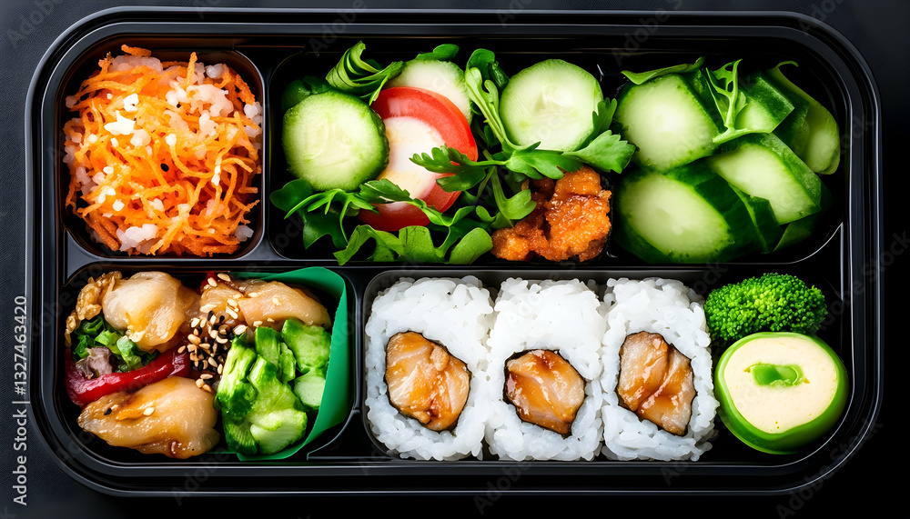 Healthy, colorful bento box lunch Healthy, colorful bento box lunch