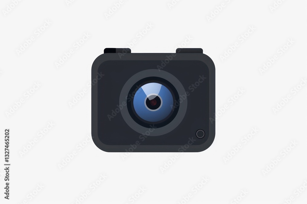 Compact Action Camera with Blue Lens Ideal for Adventure and Sports Photography Compact Action Camera with Blue Lens Ideal for Adventure and Sports Photography