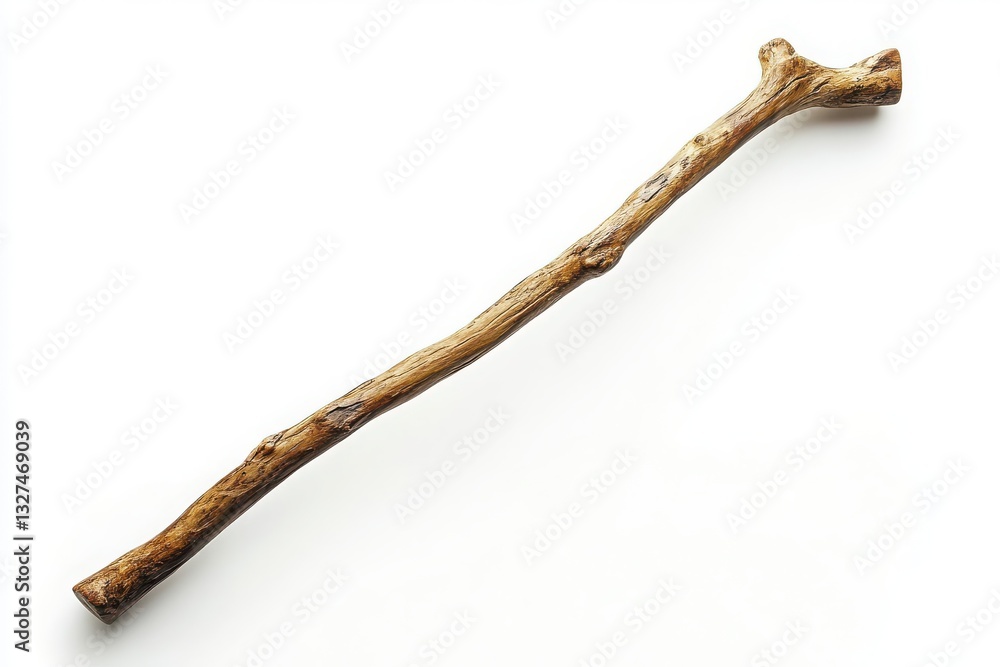 Obraz premium Walking stick isolated on white background.