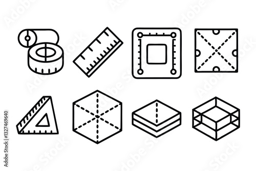 dimension  area and perimeter measure concept edit