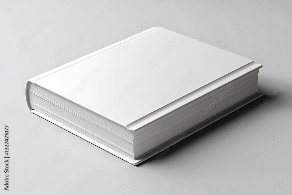 Blank White Book Mockup Realistic 3D Render for Book Cover Design Blank White Book Mockup Realistic 3D Render for Book Cover Design