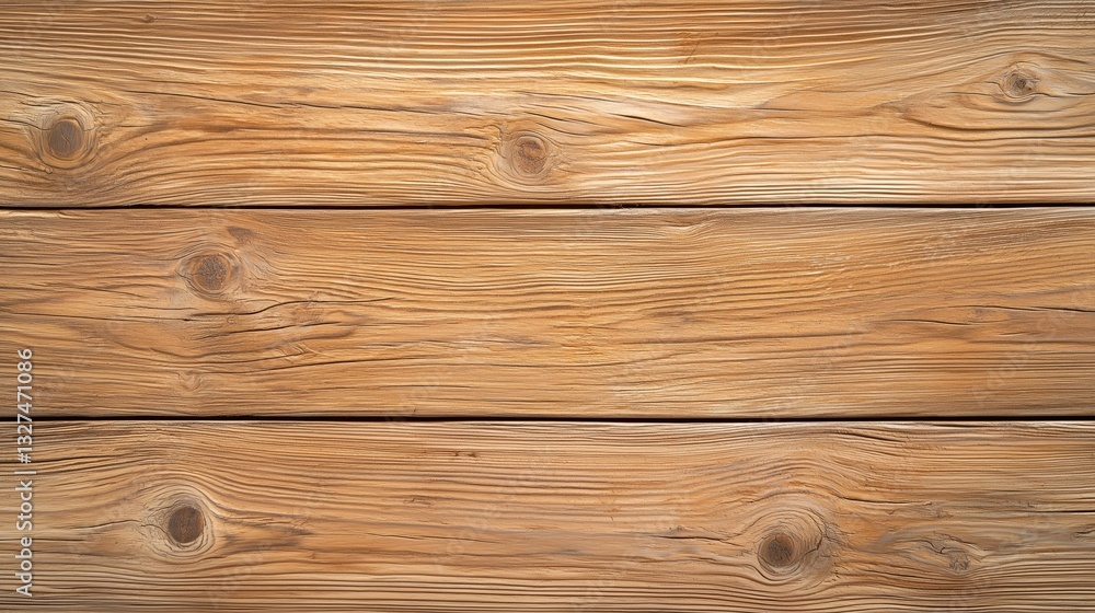 Obraz premium Close-up view of multiple wooden planks, emphasizing their natural grain patterns and warm toned texture.