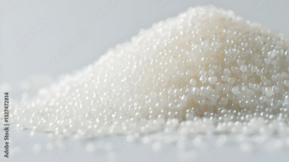 sugar drops on a white background sugar drops on a white background