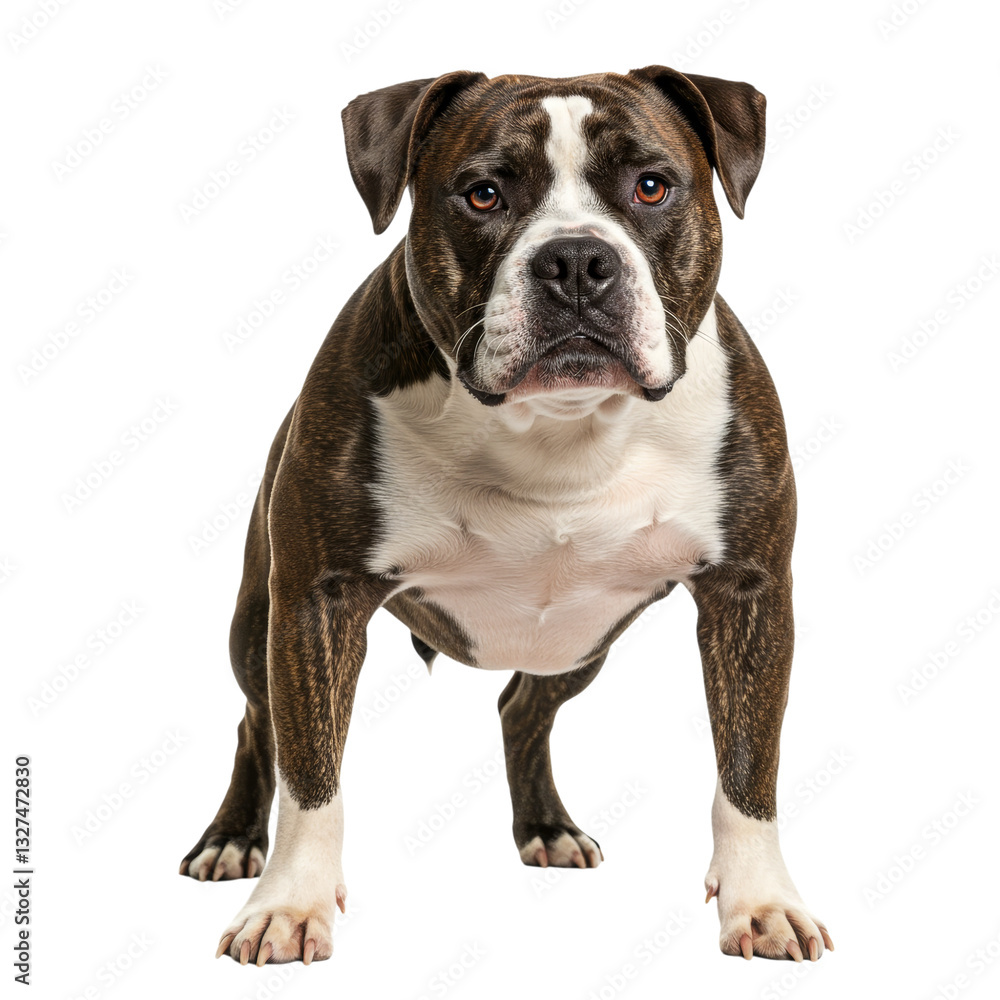 American Bulldog on high quality transparent background png American Bulldog on high quality transparent background png