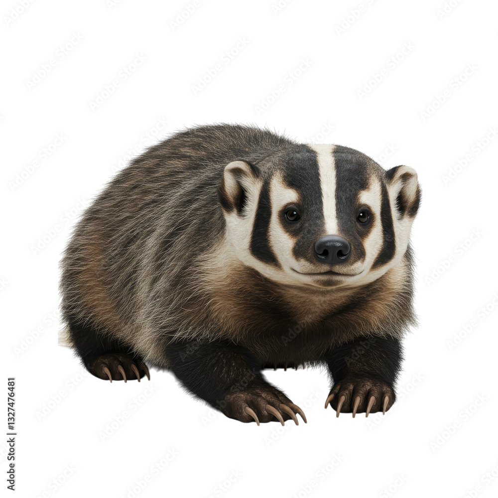 Badger on high quality transparent background png Badger on high quality transparent background png