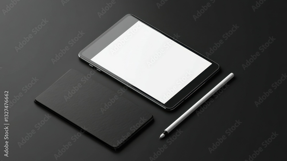 Smartphone and Tablet Mockup with Digital Pen Smartphone and Tablet Mockup with Digital Pen