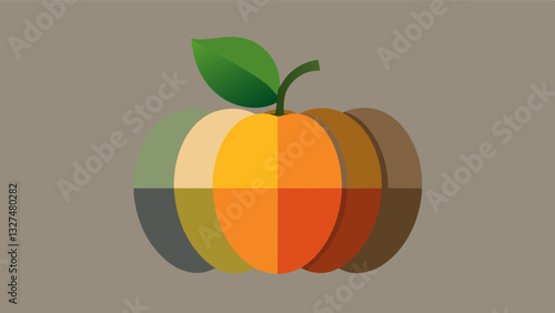 The once vibrant colors of the produce had faded to dull shades of brown and gray showcasing the lack of freshness and vitality.. Vector illustration