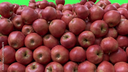 Red Apple Falling Transition.