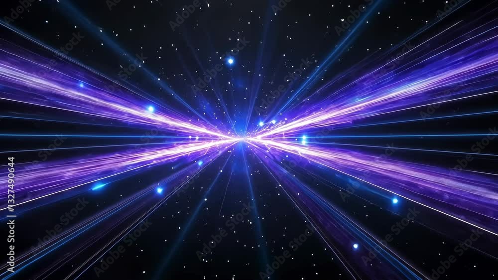 Hyperspace Tunnel: A Journey Through Light and Stars Hyperspace Tunnel: A Journey Through Light and Stars