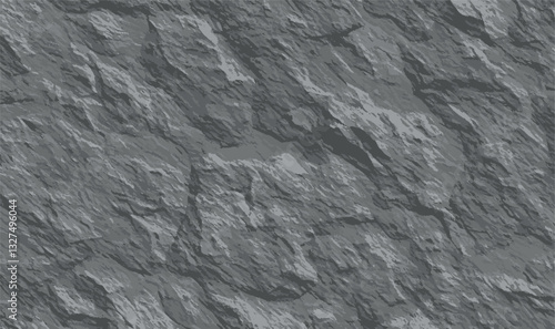 Rough white gray stone plaster wall for designers, background. Details of stone texture background. Material used for decoration furniture interior design modern. Vector illustration.