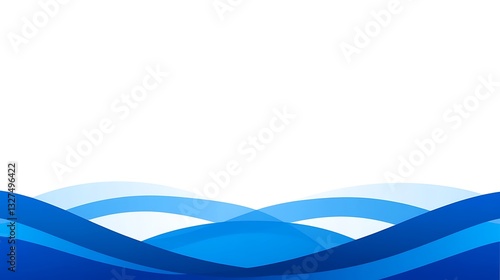 Blue Waves, Abstract Background, Water Ripples, Overlay
