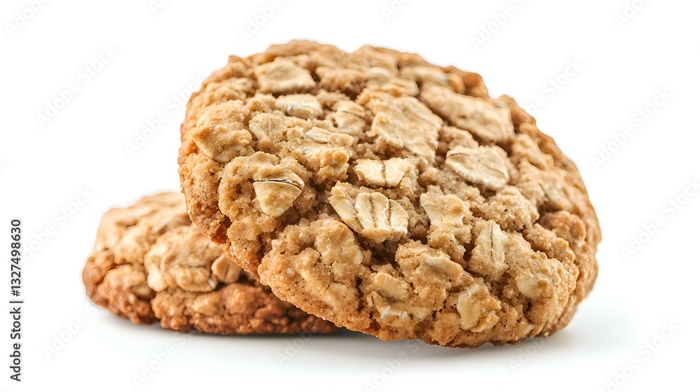 Oatmeal cookies isolated on white background Oatmeal cookies isolated on white background