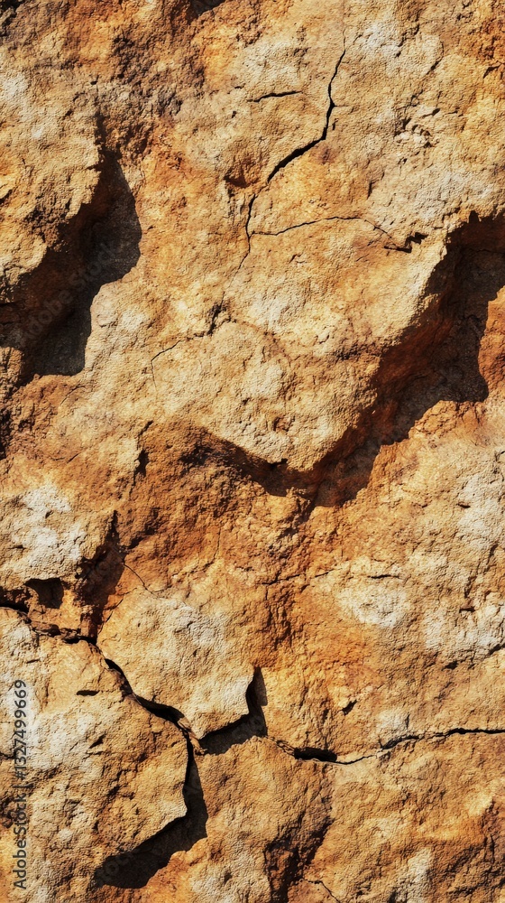 Fototapeta premium Stunning Earth Surface Texture: A Detailed Look at a Dried Earth Surface