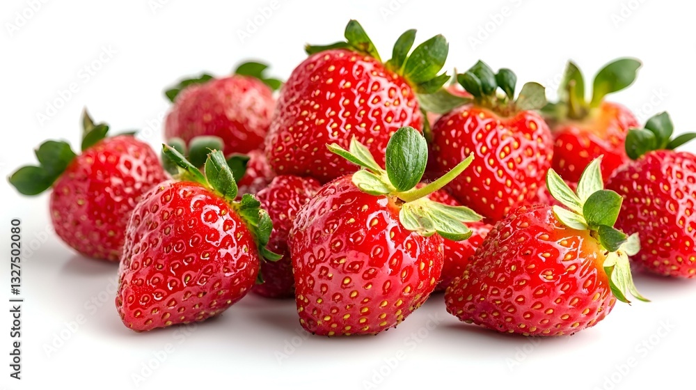 Fresh strawberries on white background Fresh strawberries on white background