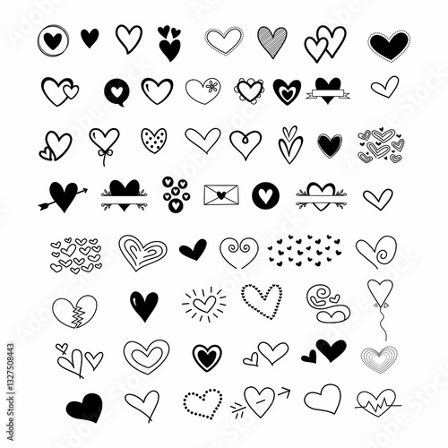 Cute hand drawn doodle vector set