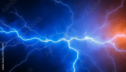 Wallpaper Mural Enhanced Blue Lightning Plasma Electrical Discharge High Voltage Electricity Arc Magnetic Field Torontodigital.ca