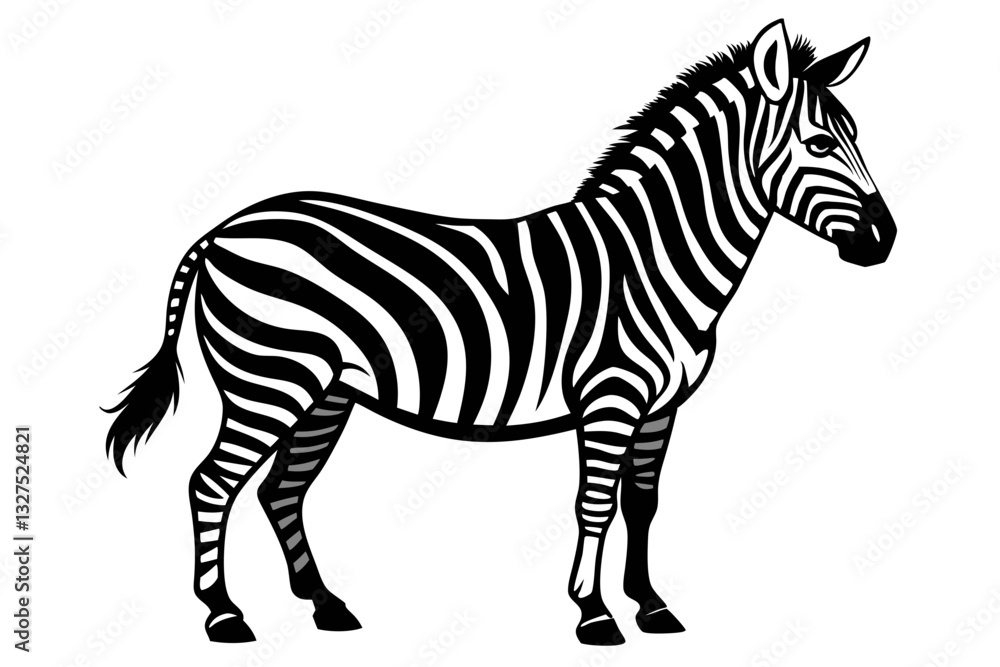 zebra line art silhouette vector illustration zebra line art silhouette vector illustration