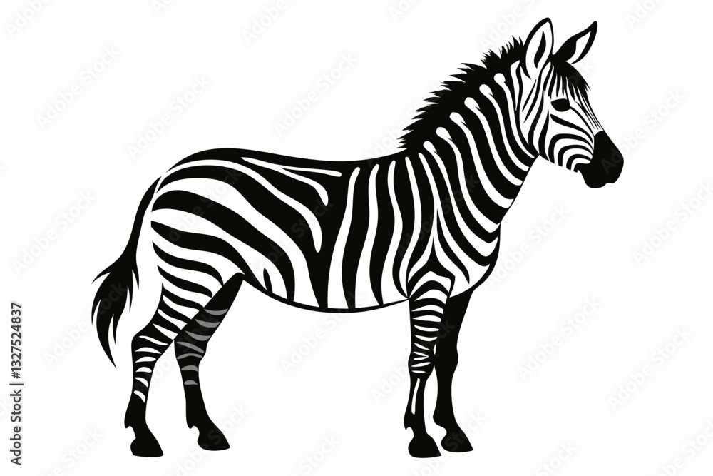 zebra line art silhouette vector illustration zebra line art silhouette vector illustration