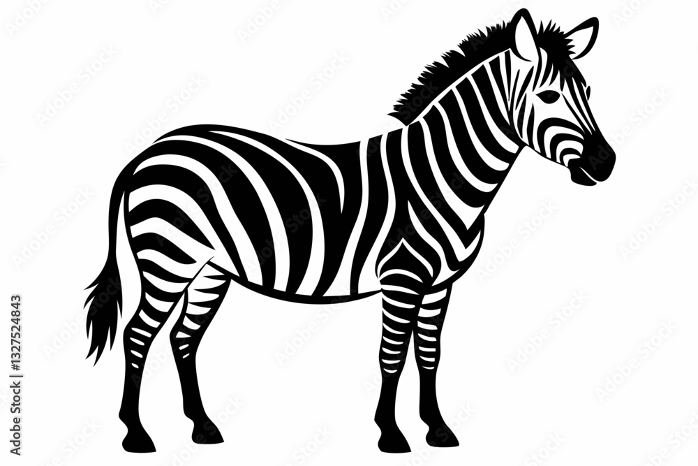 zebra line art silhouette vector illustration zebra line art silhouette vector illustration