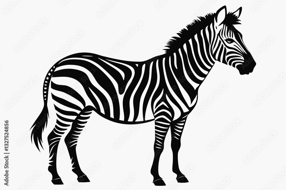 zebra line art silhouette vector illustration zebra line art silhouette vector illustration