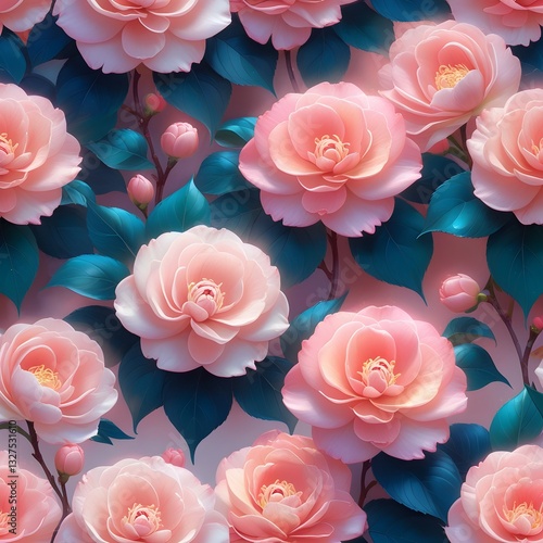 pink roses background