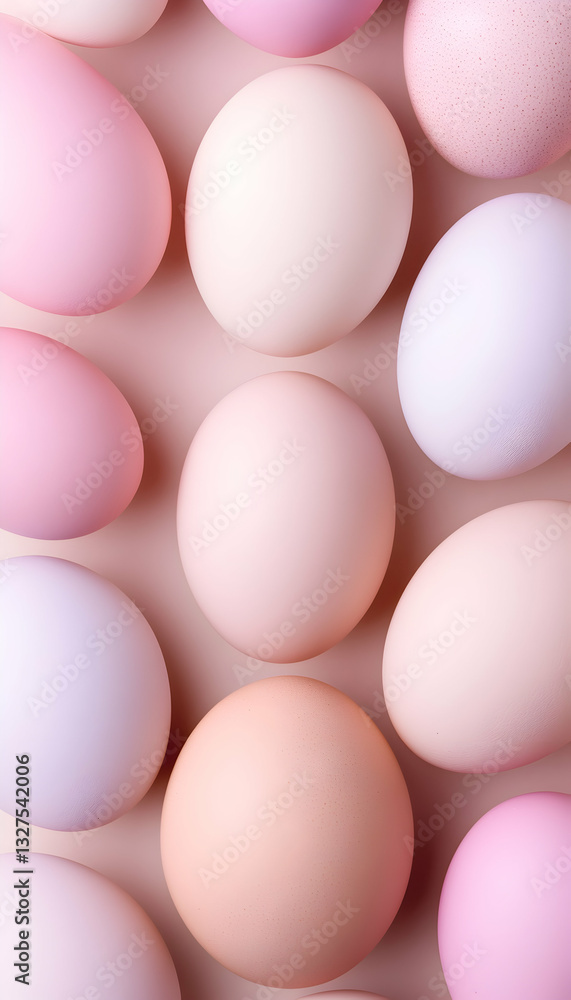 Pastel-colored eggs arranged in a pattern (1) Pastel-colored eggs arranged in a pattern (1)