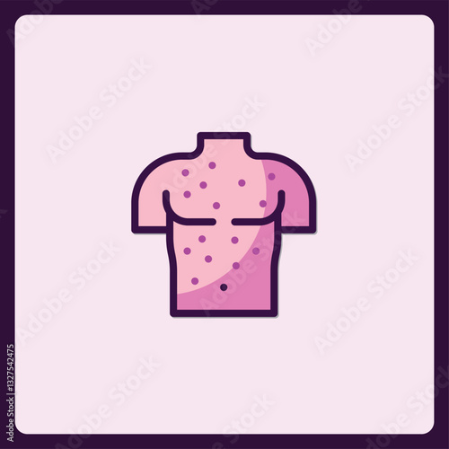 Body rash icon symbolizing skin conditions and dermatological issues