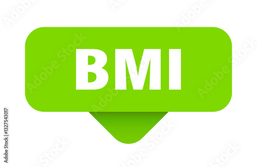 bmi sticker. bmi sign on transparent background