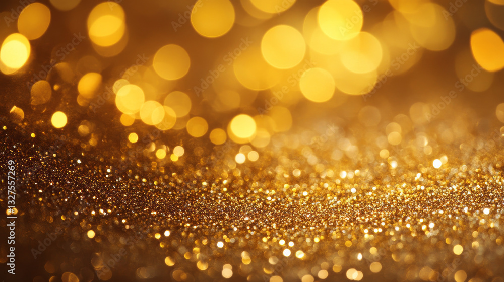 A luxurious golden glitter background, perfect for festive holiday designs and elegant seasonal celebrations A luxurious golden glitter background, perfect for festive holiday designs and elegant seasonal celebrations