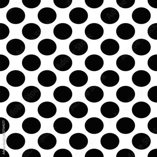 Seamless abstract ellipse pattern background design - repeating monochrome vector illustration with oval shapes
