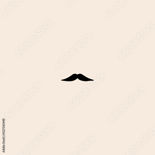 Hipster Mustache icon flat vector design. 