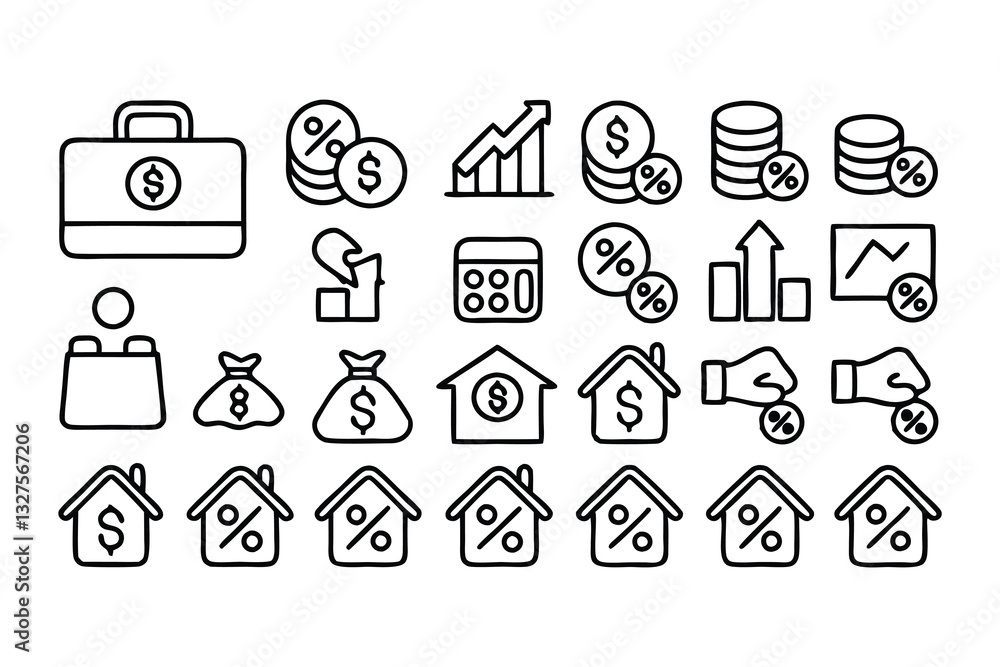 loan interest rate editable stroke outline icon is loan interest rate editable stroke outline icon is
