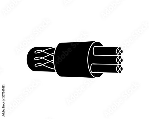 creative details underground cable icon vector illustration 