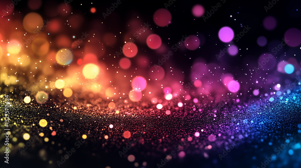 Blurred rainbow refraction overlay effect. Light lens prism effect on black background. Holographic reflection, crystal flare leak shadow overlay. Colorful rainbow disco ball light leaks texture Blurred rainbow refraction overlay effect. Light lens prism effect on black background. Holographic reflection, crystal flare leak shadow overlay. Colorful rainbow disco ball light leaks texture