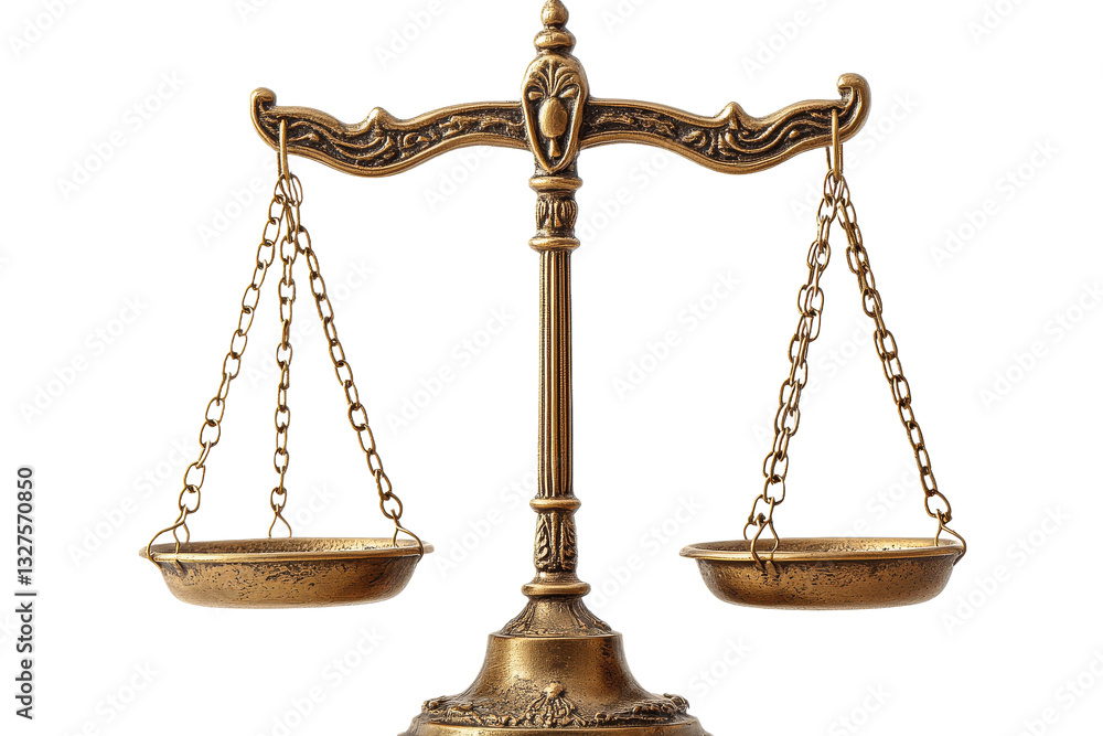 Classic scale symbolizing justice and fairness Classic scale symbolizing justice and fairness