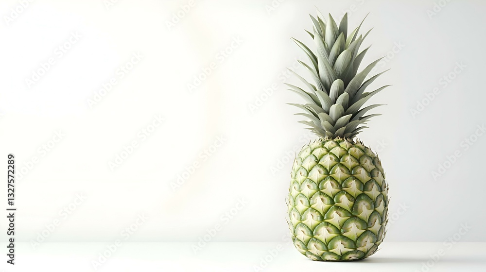 Fresh pineapple on white background Fresh pineapple on white background