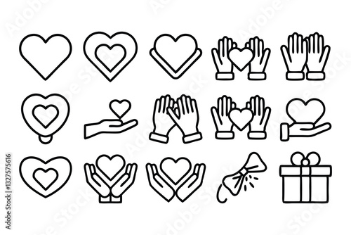 love  friendship  care and charity concept editabl