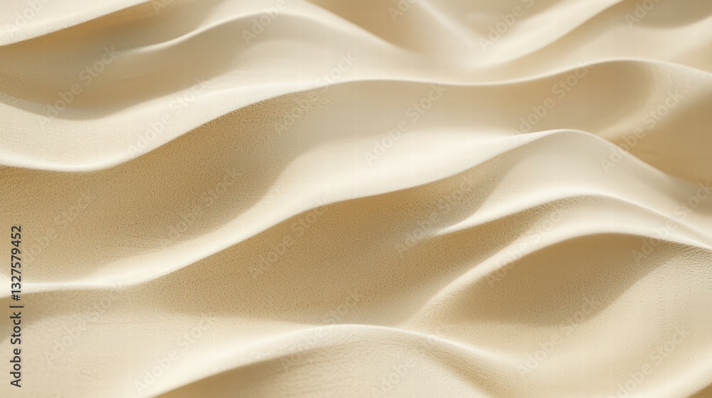 Obraz premium Desert Dunes: The undulating beauty of desert dunes, a visual symphony of curves and shadows, inviting viewers into a world of serenity and stillness.