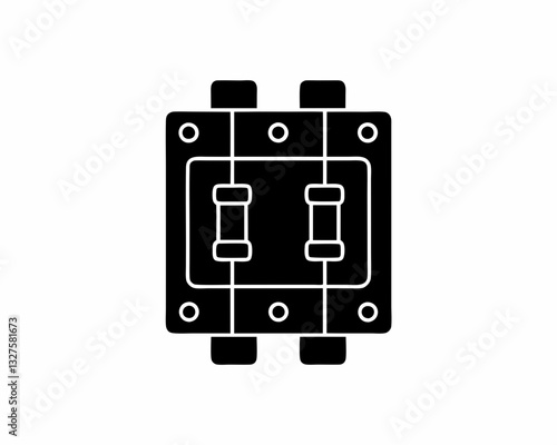 creative details circuit breaker icon vector illustration 
