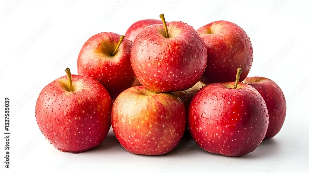 stack of red gala apple isloated on white stack of red gala apple isloated on white