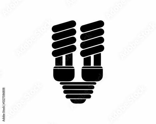 creative details fluorescent tube icon vector illustration 