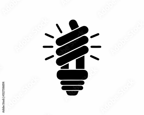 creative details fluorescent tube icon vector illustration 