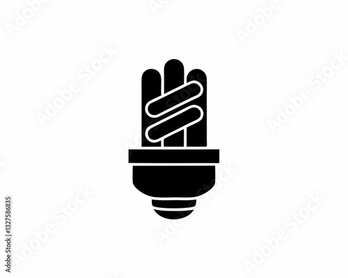 creative details fluorescent tube icon vector illustration 