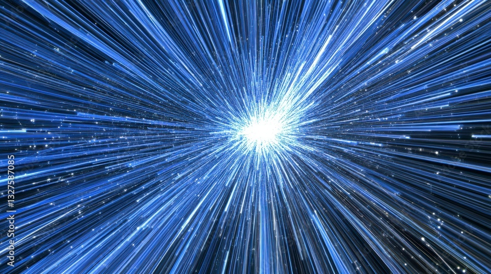 Obraz premium Cosmic Radiations: A Stunning Visual Representation of Celestial Energies