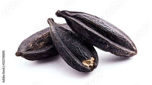 Wallpaper Mural Tonka bean close-up on a white background Torontodigital.ca