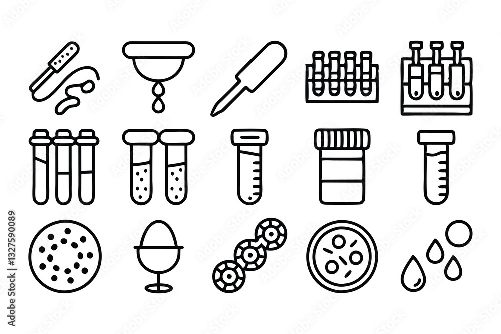 Obraz premium medical laboratory blood urine sperm and stool t 
