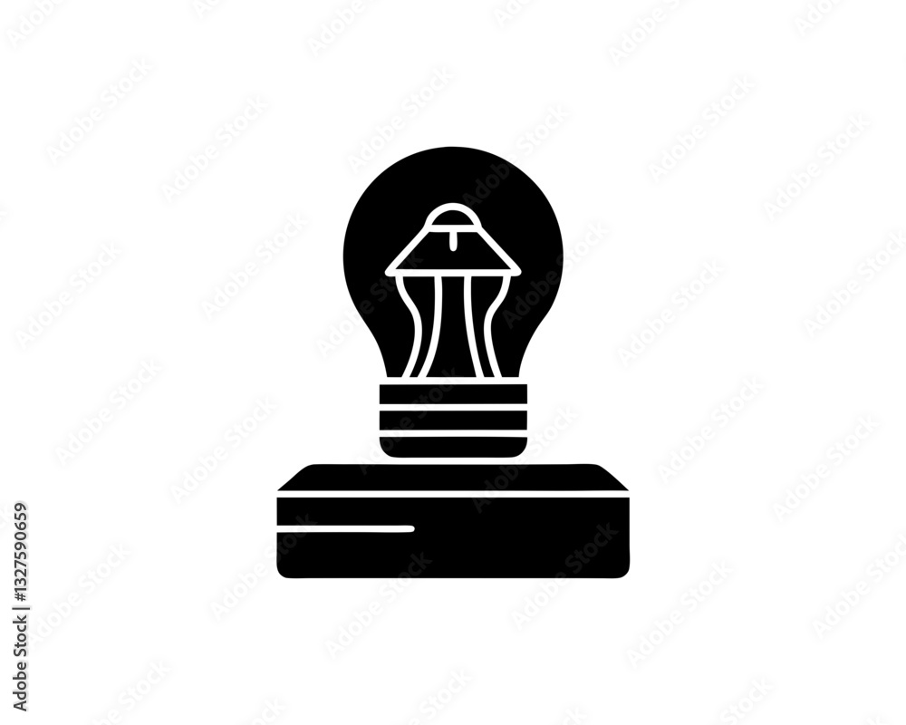 creative details led lamp icon vector illustration creative details led lamp icon vector illustration