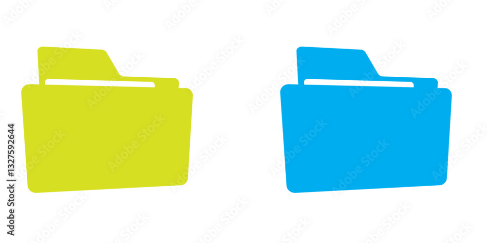 File folder icon set. Design for app, logo etc. Vector EPS 10 File folder icon set. Design for app, logo etc. Vector EPS 10