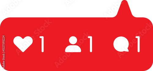 like user comment element vector design, social media ikon interface design